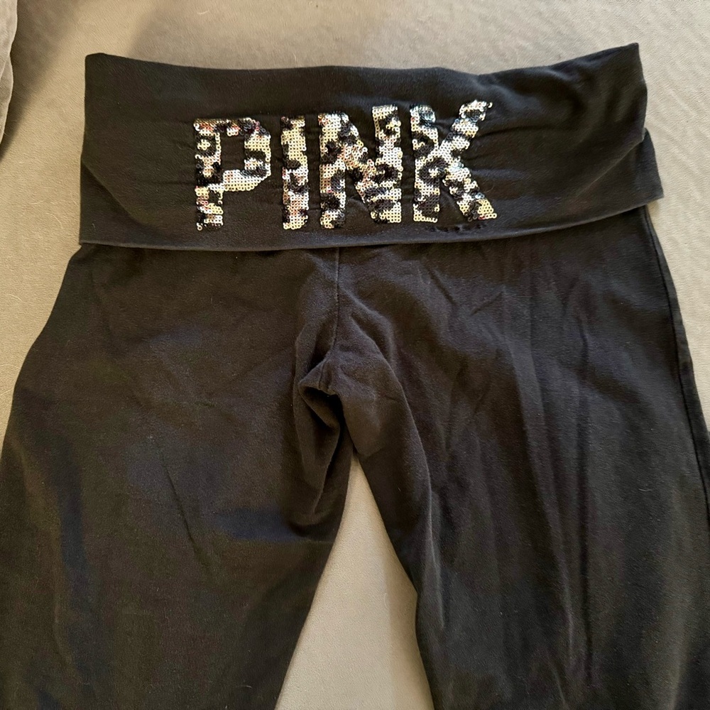 PINK Victoria's Secret Black Leggings